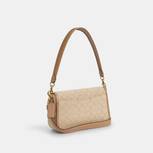 Coach Hadley Shoulder Bag With Signature Canvas